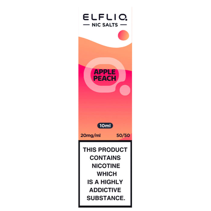 Apple Peach By Elf Bar Elfliq 10ml E Liquid Nicotine Salt  Elf Bar   