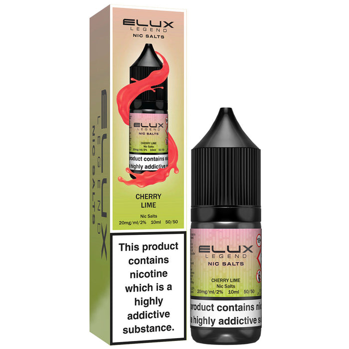 Cherry Lime By Elux Legend 10ml E Liquid Nic Salt Elux Pro
