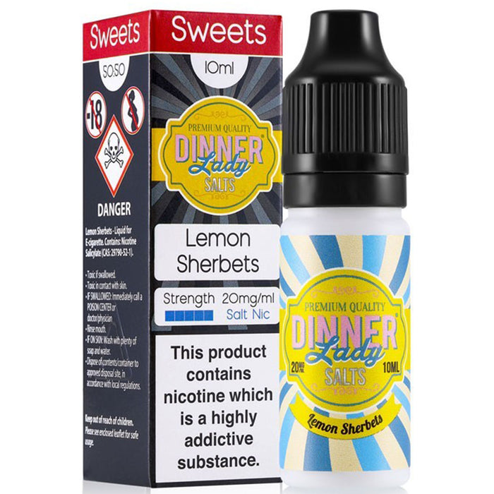 DINNER LADY LEMON SHERBET 10ML NIC SALT Dinner Lady E-liquid