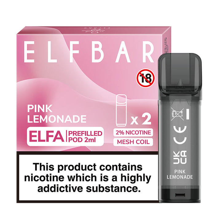 Pink Lemonade Elfbar ELFA Prefilled Pods 2ml Elf Bar