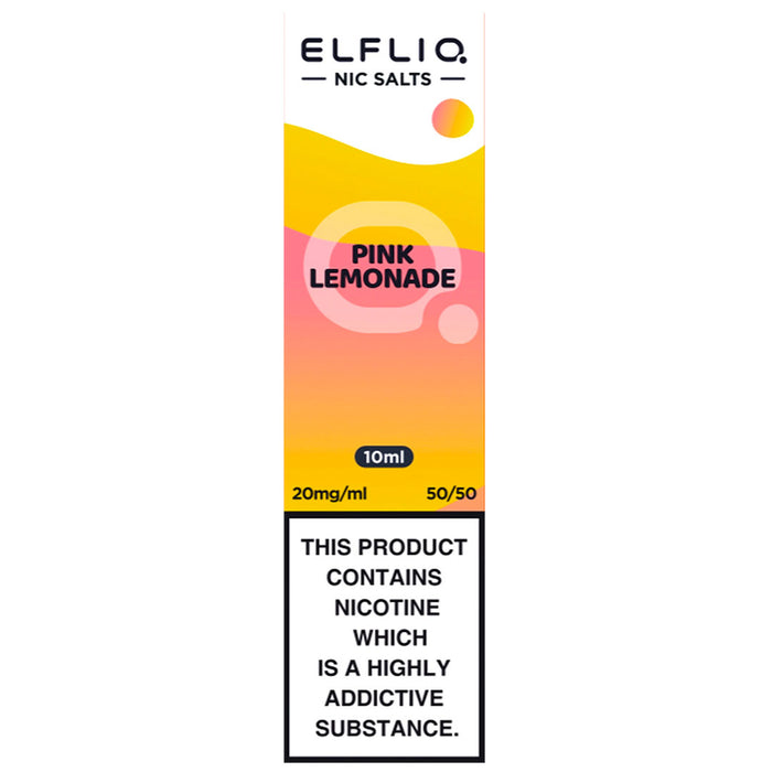 Pink lemonade By Elf Bar Elfliq 10ml E Liquid Nicotine Salt Elf Bar