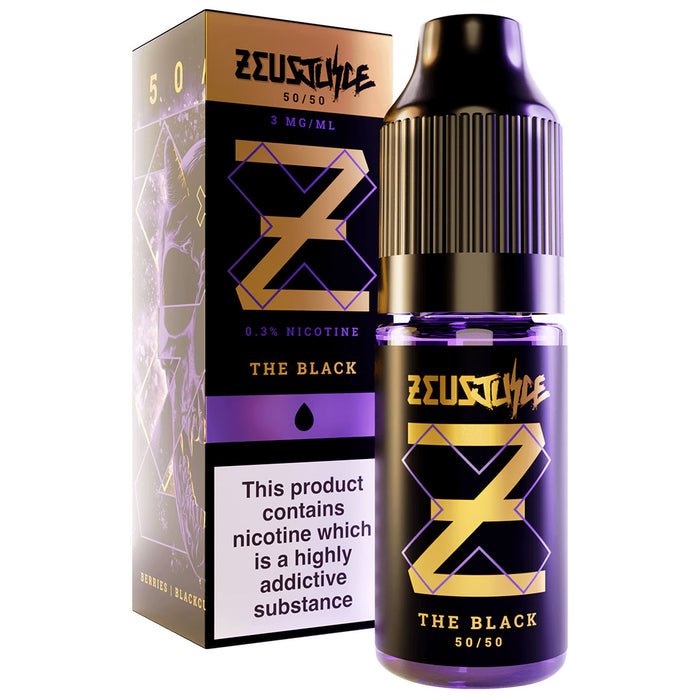 The Black (50/50) By Zeus juice 10ml Zeus Juice Uk 3mg