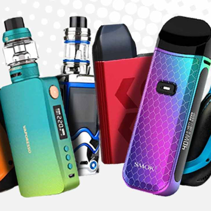 a picture of five vape kits