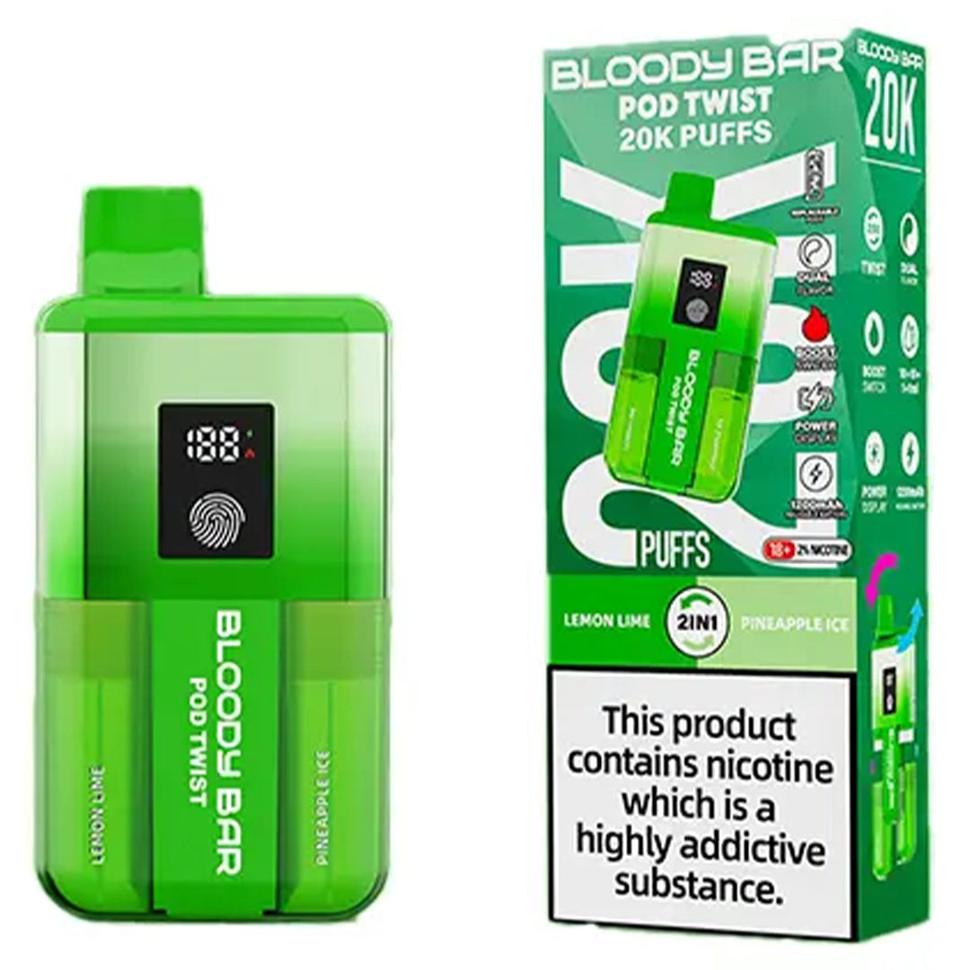 Bloody Bar Ultra Twist 20K Prefilled Vape Kit Vapin Loud Bloody Bar Ultra Twist 20K Prefilled Vape Kit Vapin Loud