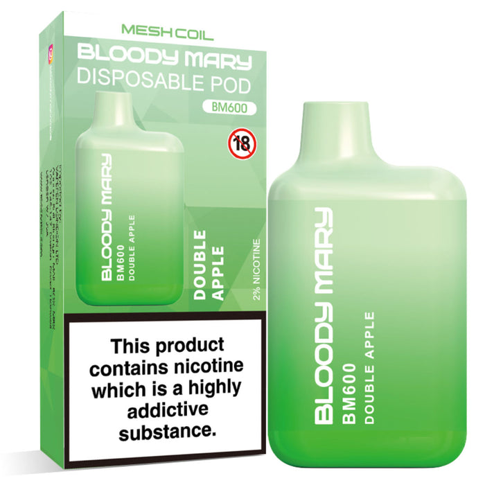 Bloody Mary BM600 Disposable Vape Kit  Bloody Mary Double Apple  