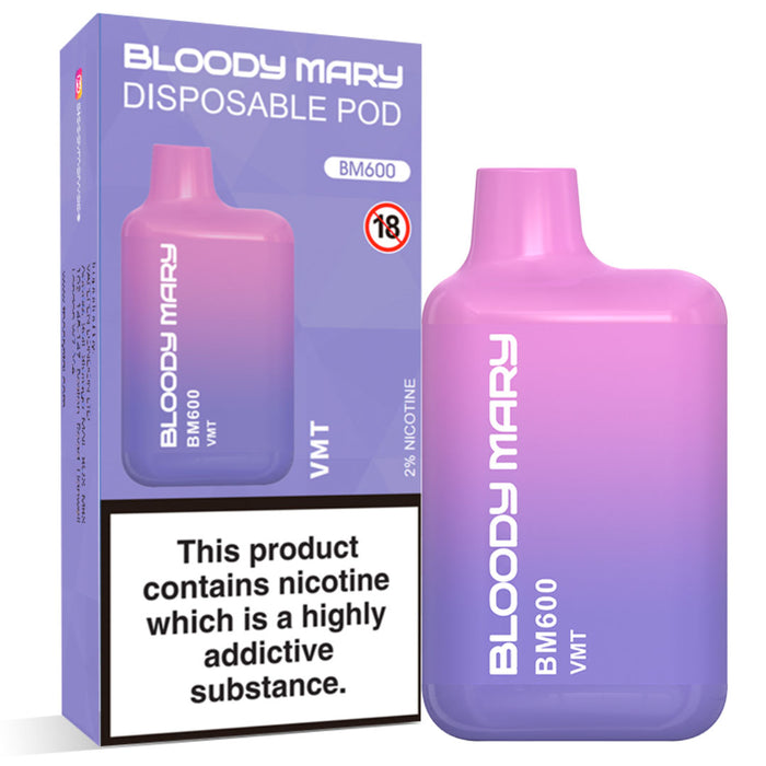 Bloody Mary BM600 Disposable Vape Kit  Bloody Mary VMT  