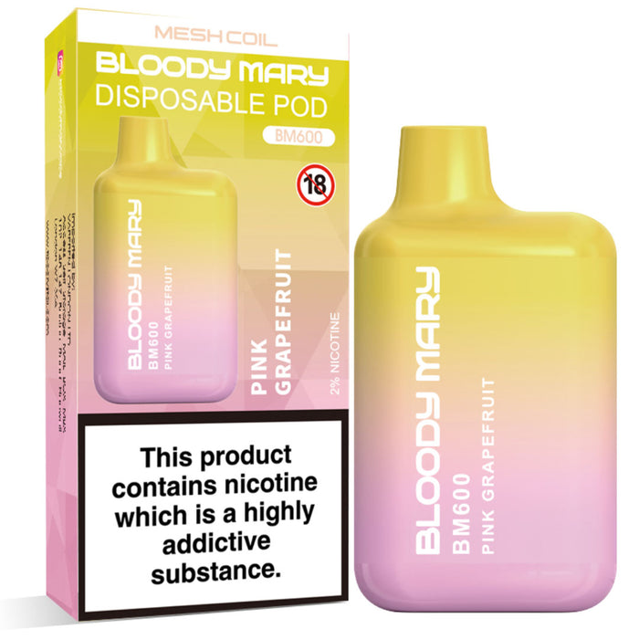 Bloody Mary BM600 Disposable Vape Kit  Bloody Mary Pink Grapefruit  