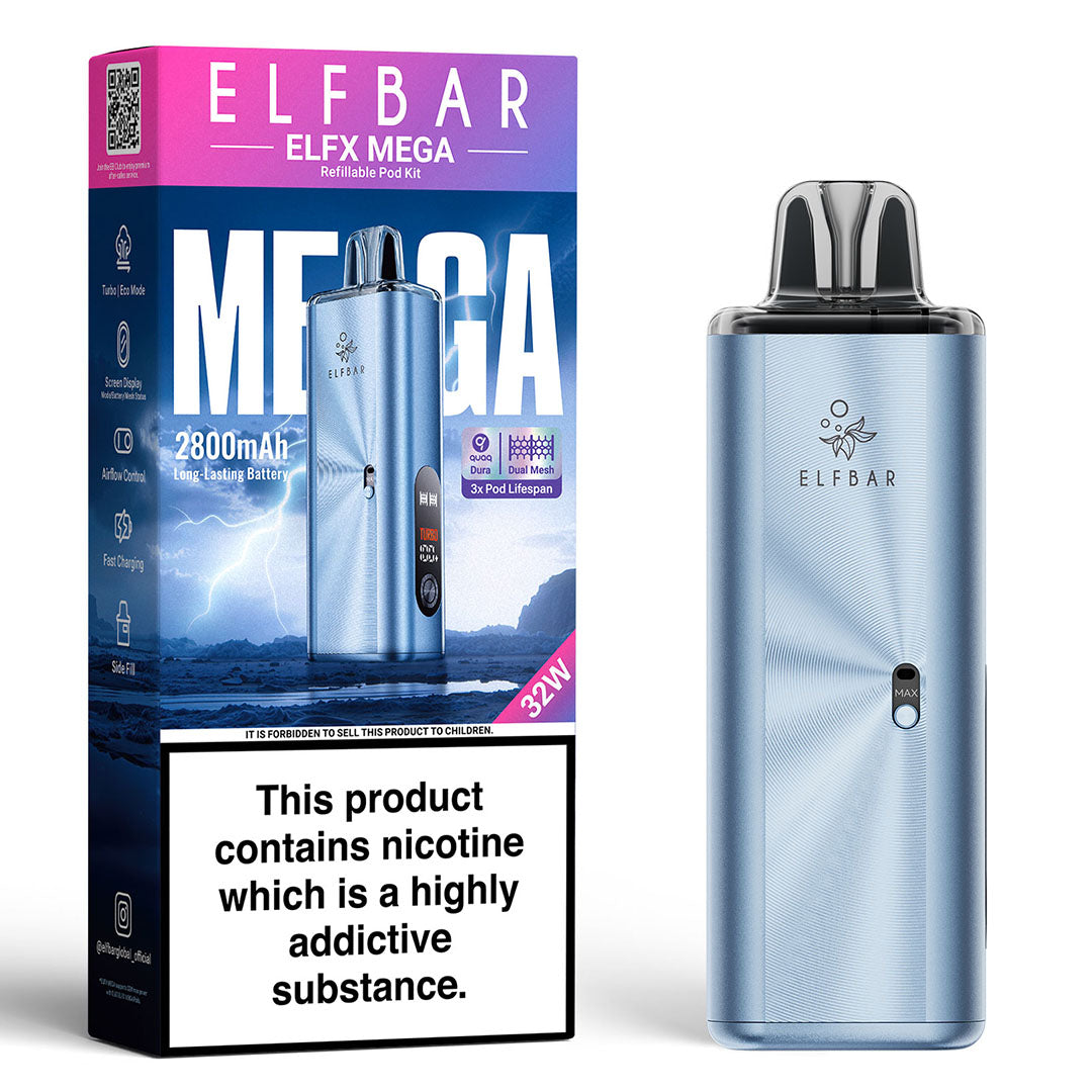 Elf Bar ELFX Mega Pod Vape Kit | Rechargeable | 2800mAh | Vapin Loud Elf Bar ELFX Mega Pod Vape Kit | Rechargeable | 2800mAh | Vapin Loud