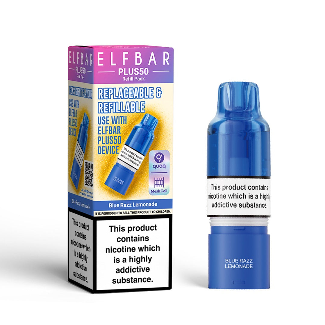 Elf Bar Plus 50 Prefilled Pod + Refill Container – Vapin Loud
