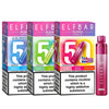 ELF BAR Plus and Plusso vape devices with colorful packaging on a white background.