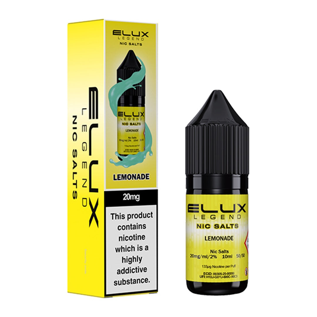 Lemonade By Elux Legend 10ml Nic Salt | 10mg & 20mg