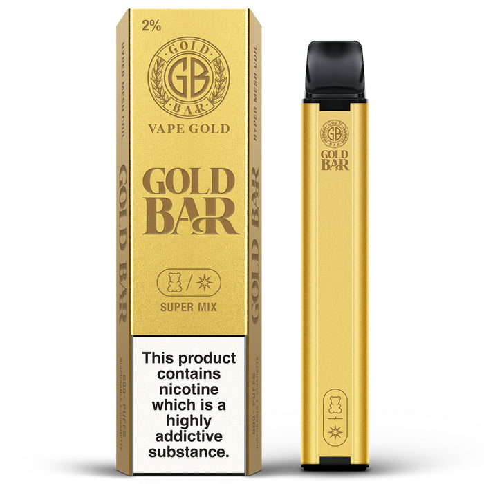 Gold Bar Disposable Vape  Vape Gold Super Mix 20mg 