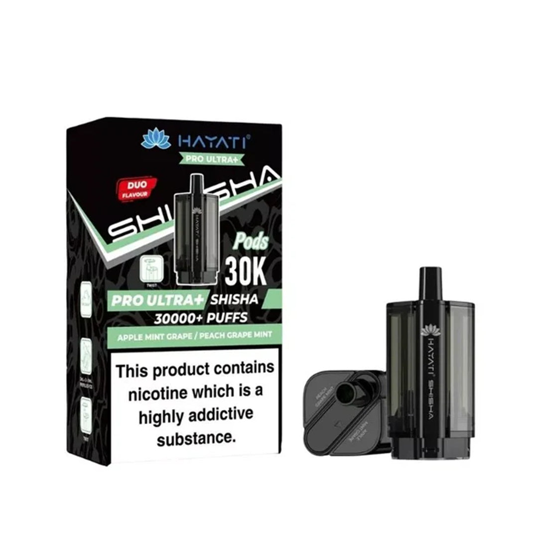 Hayati Pro Ultra Plus Shisha 30K Pods | 20 Flavours | Vapin Loud Vapin Loud Hayati Pro Ultra Plus Shisha 30K Pods | 20 Flavours | Vapin Loud Vapin Loud