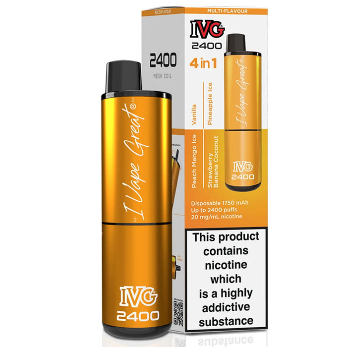 IVG 2400 Disposable Vape Pod Device  I VG Multi Flavour - Exotic Edition  