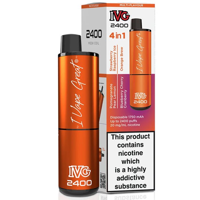 IVG 2400 Disposable Vape Pod Device  I VG Multi Flavour - Juicy Edition  