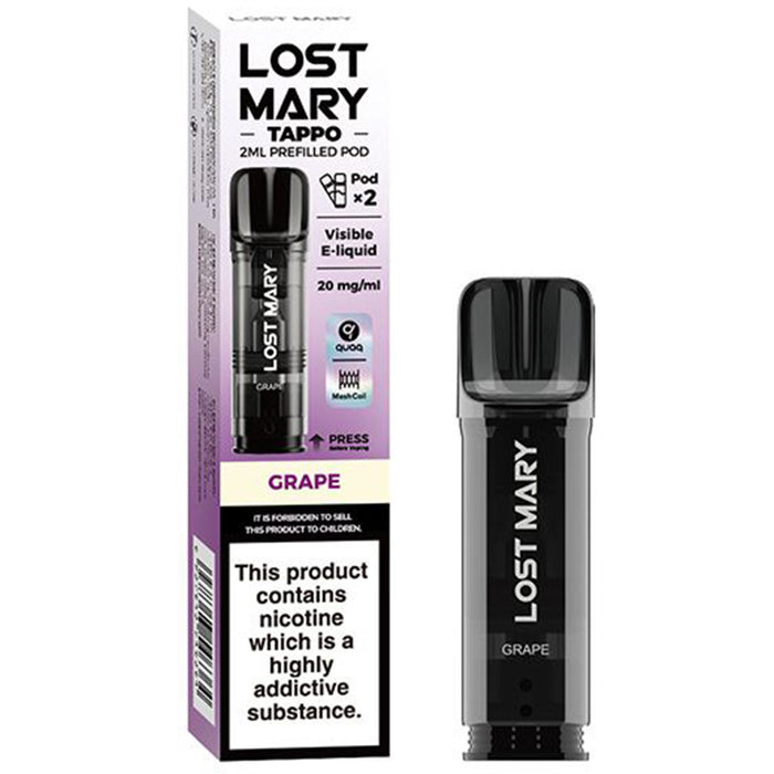 Lost Mary Tappo Pods  Lost Mary Grape  