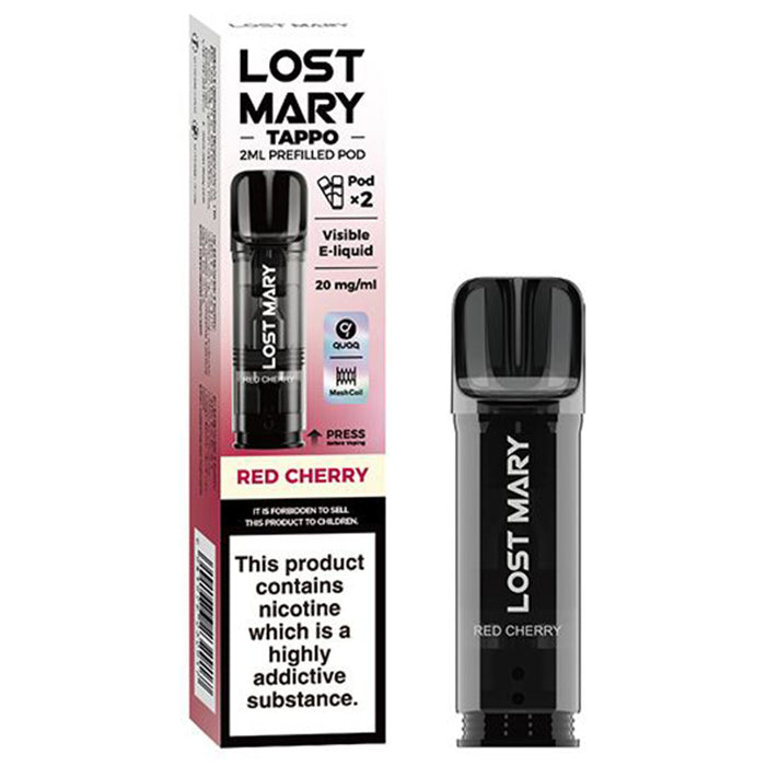 Lost Mary Tappo Pods  Lost Mary Red Cherry  