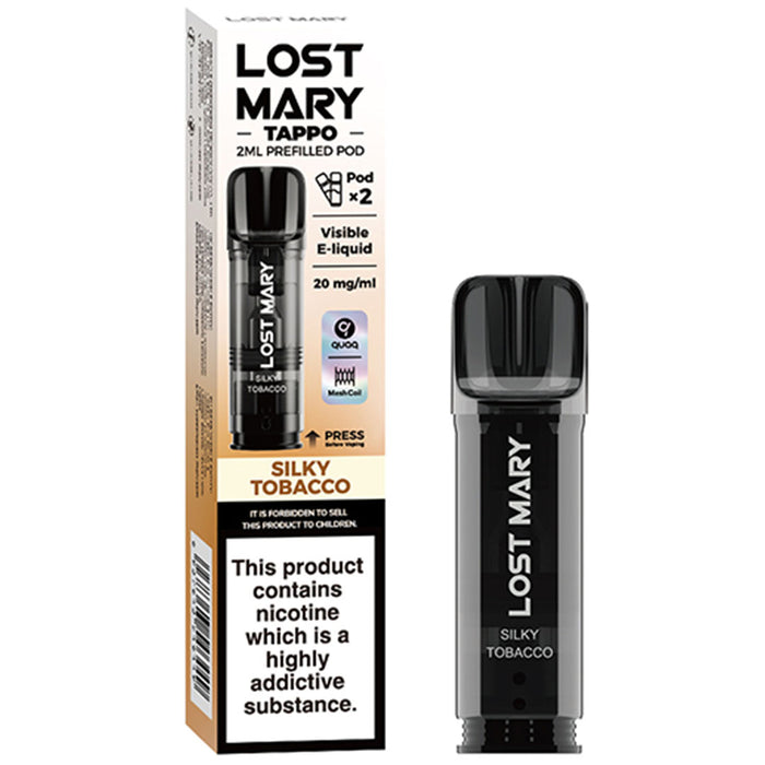 Lost Mary Tappo Pods  Lost Mary Silky Tobacco  