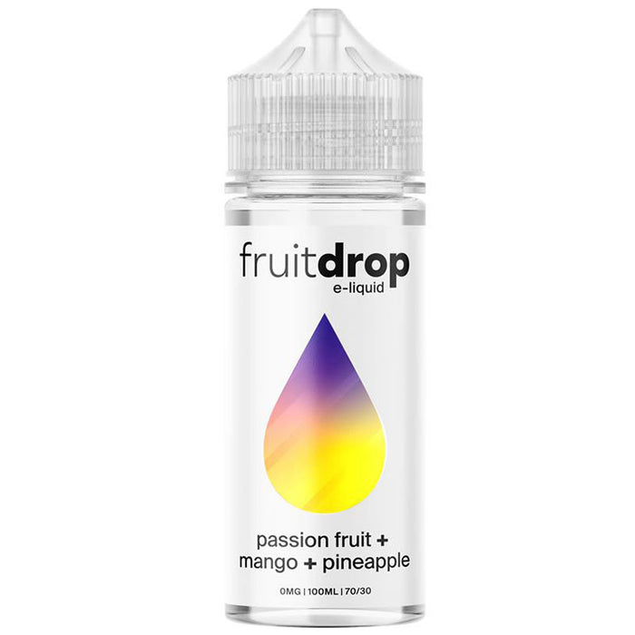 Passion Fruit Mango Pineapple E-liquid By Fruitdrop 100ml  Fruitdrop   