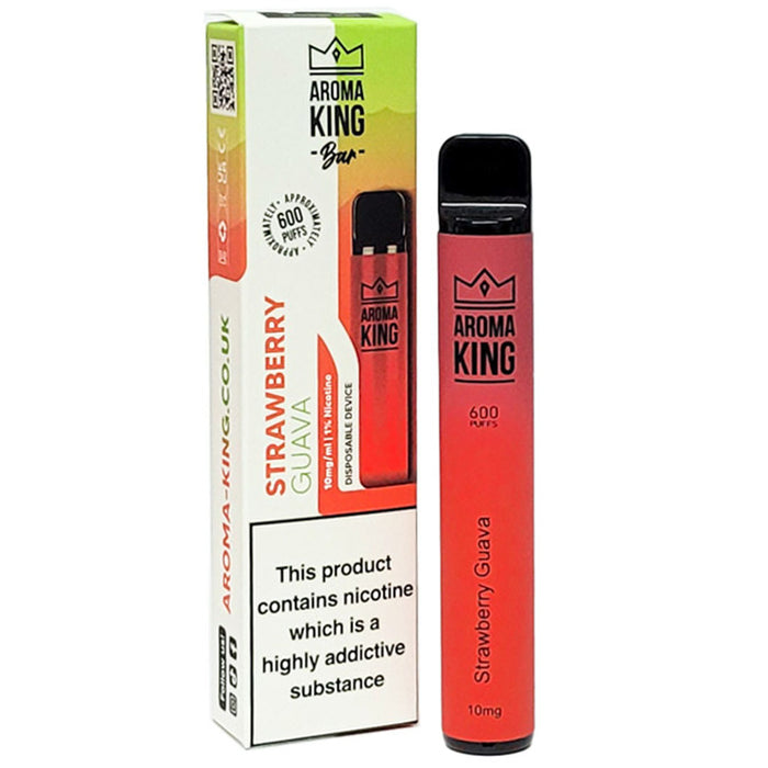 Aroma King - Air Flow - Disposable Device 600 puffs - 10mg  Aroma King Ns10mg Strawberry Guava 