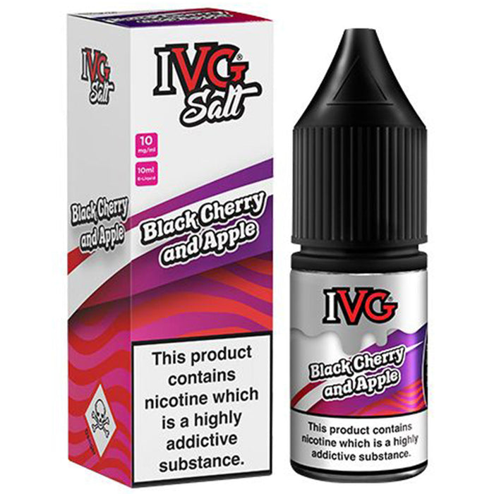 Black Cherry and Apple Nic Salt E-liquid by IVG 10ml  I VG   