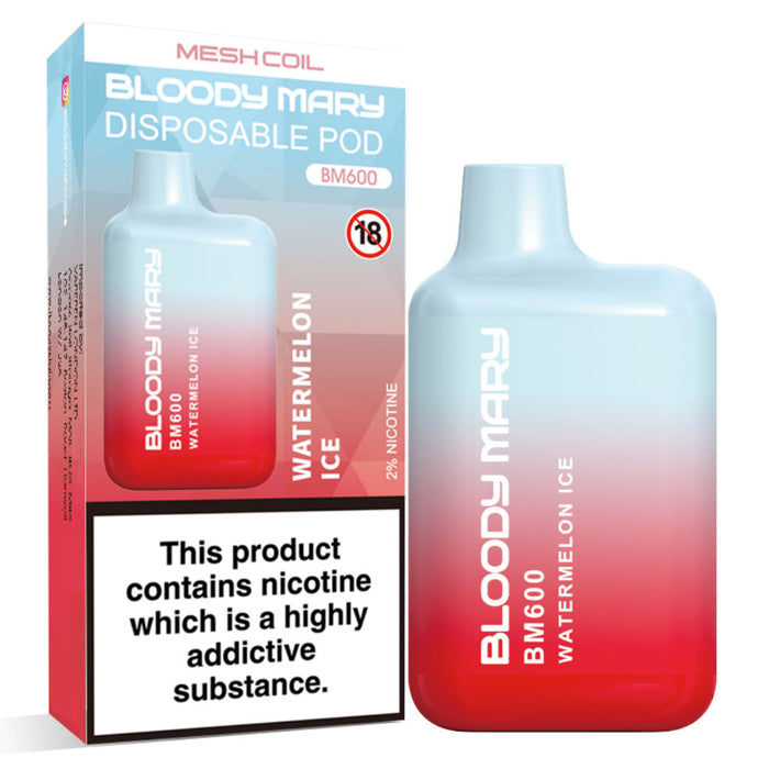 Bloody Mary BM600 Disposable Vape Kit  Bloody Mary Watermelon Ice  