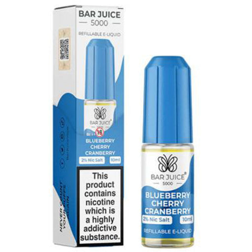 Blueberry Cherry Cranberry Nic Salt E-Liquid by Bar Juice 5000  Bar Juice   