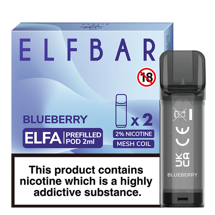 Blueberry Elfbar ELFA Prefilled Pods 2ml  Elf Bar   