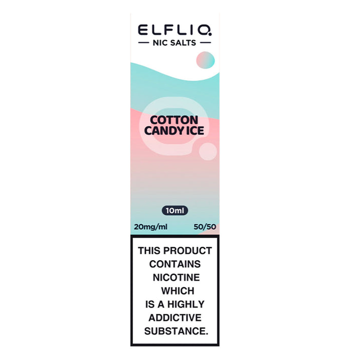 Cotton Candy Ice By Elf Bar Elfliq 10ml E Liquid Nicotine Salt  Elf Bar   