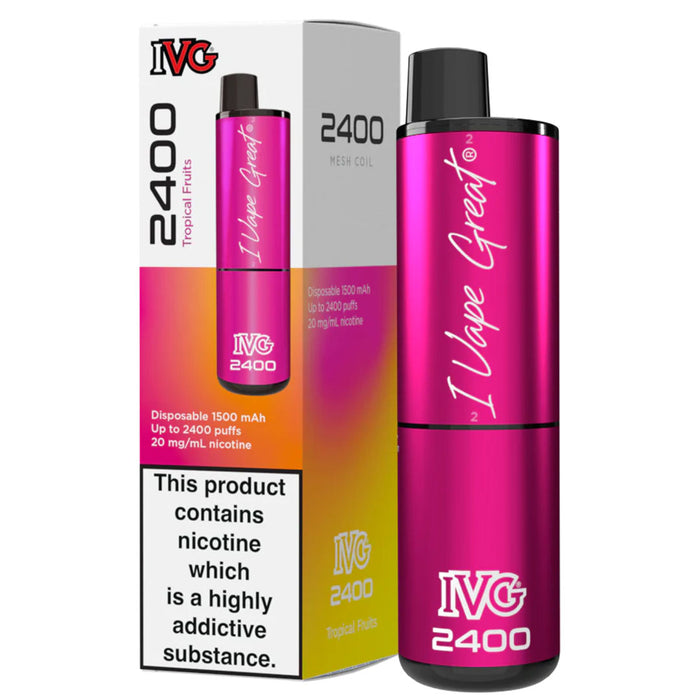 IVG 2400 Disposable Vape Pod Device  I VG Tropical Fruits  