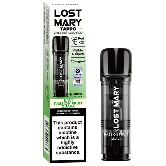 Lost Mary Tappo Pods  Lost Mary Kiwi Passion Fruit Guava  