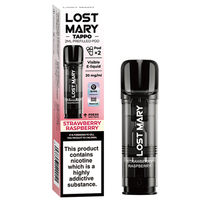 Lost Mary Tappo Pods  Lost Mary Strawberry Raspberry  