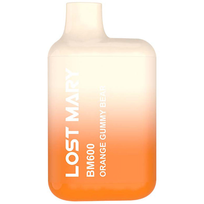 Lost Mary BM600 Disposable Vape 2%  Elf Bar 20mg Orange Gummy Bear 