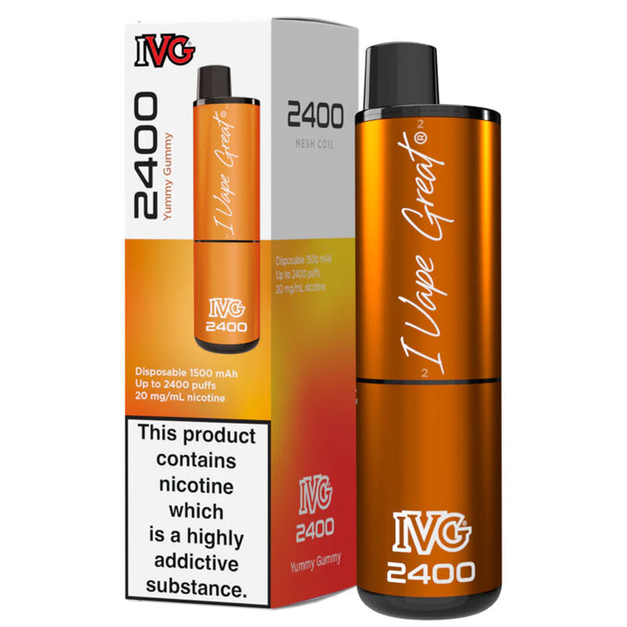 IVG 2400 Disposable Vape Pod Device  I VG Yummy Gummy  