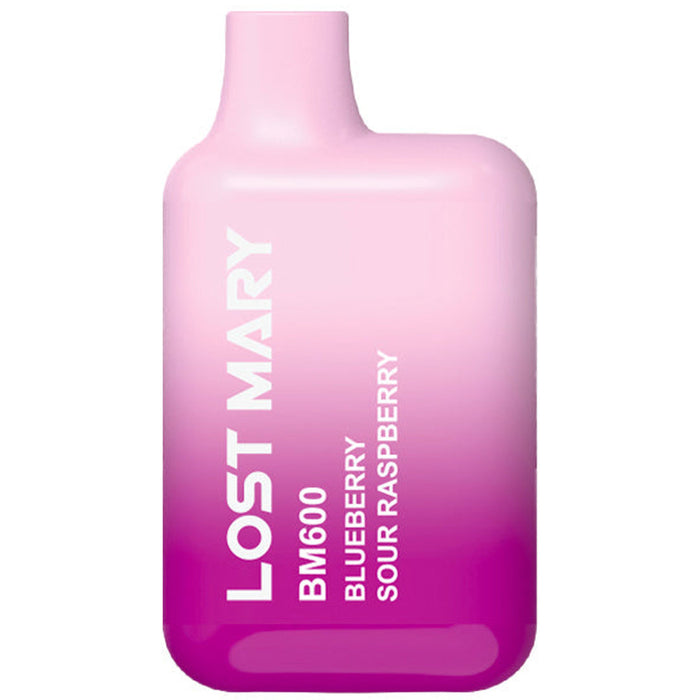 Lost Mary BM600 Disposable Vape 2%  Elf Bar 20mg Blueberry Sour Raspberry 