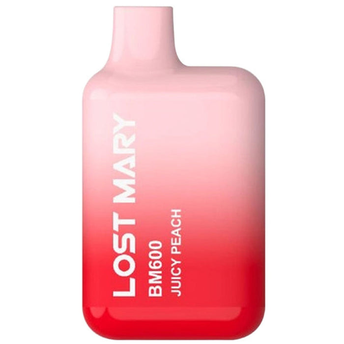 Lost Mary BM600 Disposable Vape 2%  Elf Bar 20mg Juicy Peach 