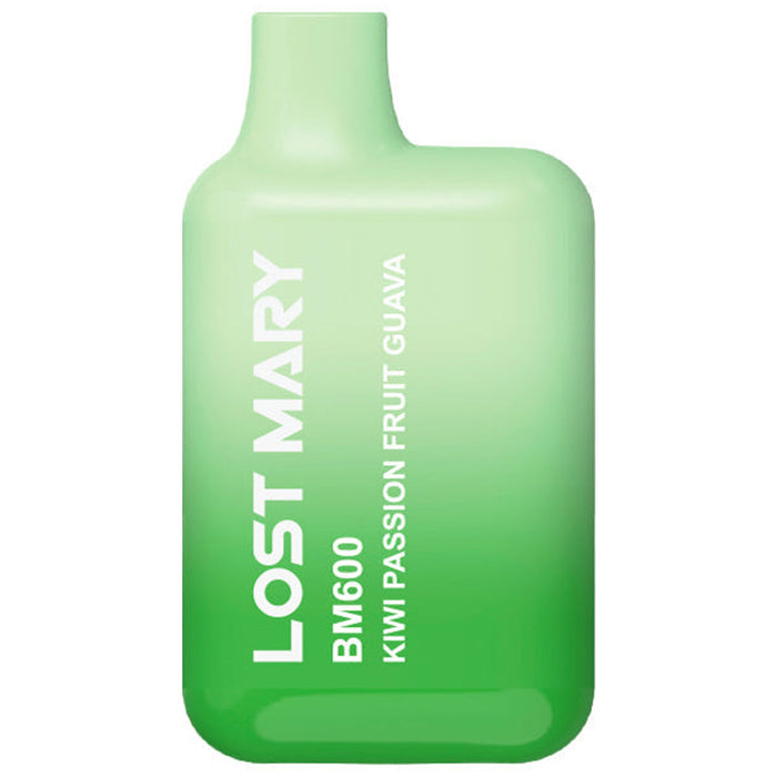 Lost Mary BM600 Disposable Vape 2%  Elf Bar 20mg Kiwi Passionfruit Guava 