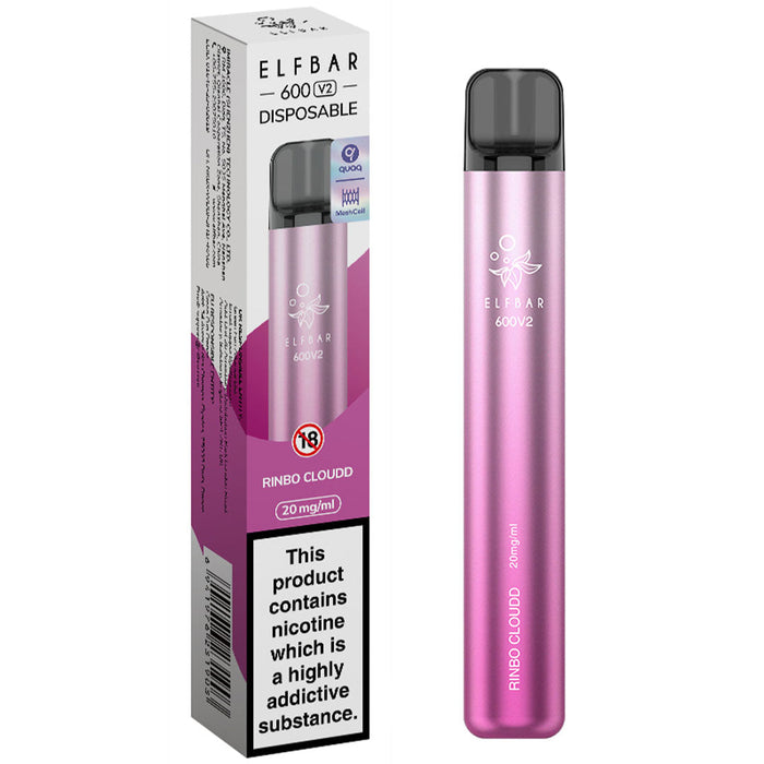 Elf Bar 600 V2 Disposable Vape  Elf Bar Rinbo Cloudd  