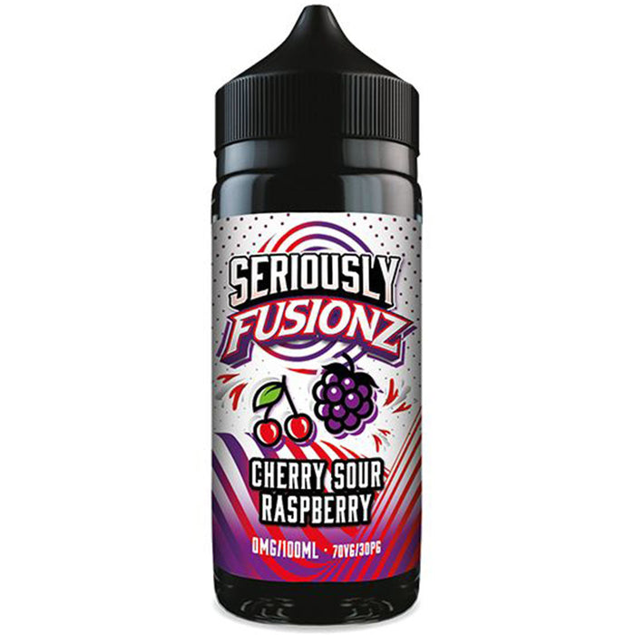 Seriously Fusionz Cherry Sour Raspberry 0mg 100ml Shortfill  Doozy Vape   