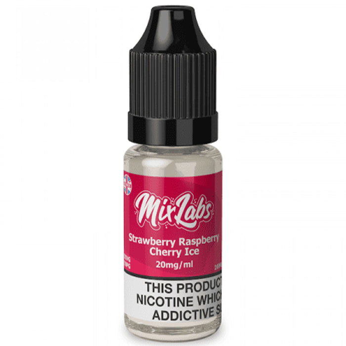 Strawberry Raspberry Cherry Ice Nicotine Salt By Mix Labs 10ml  Mix Labs   