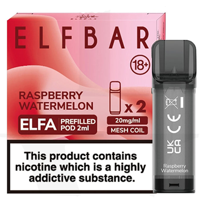 Raspberry Watermelon Elfbar ELFA Prefilled Pods 2ml  Elf Bar   