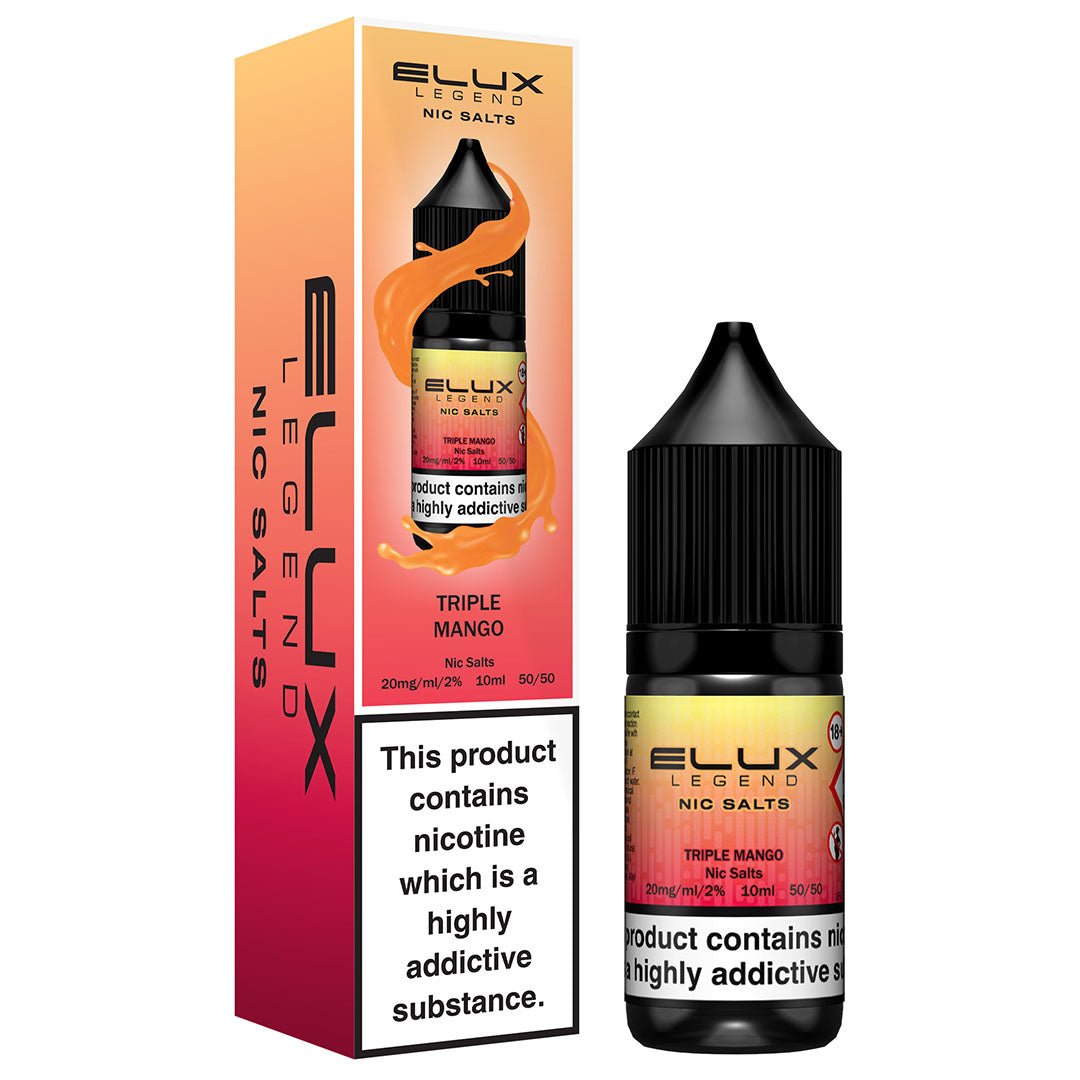Triple Mango By Elux Legend 10ml E Liquid Nic Salt – Vapin Loud
