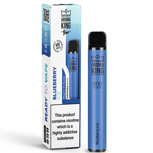Aroma King - Air Flow - Disposable Device 600 puffs - 10mg  Aroma King Ns10mg Blueberry Ice 