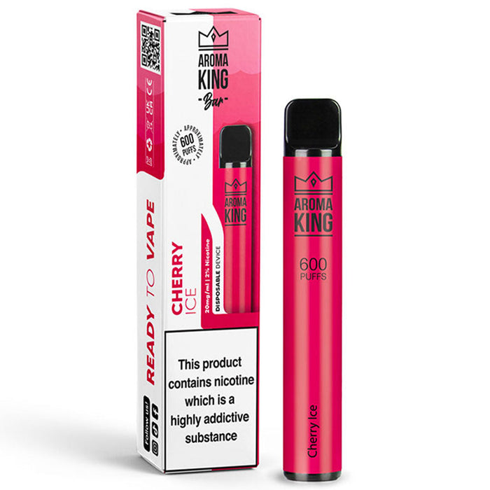 Aroma King - Air Flow - Disposable Device 600 puffs - 10mg  Aroma King Ns10mg Cherry Ice 