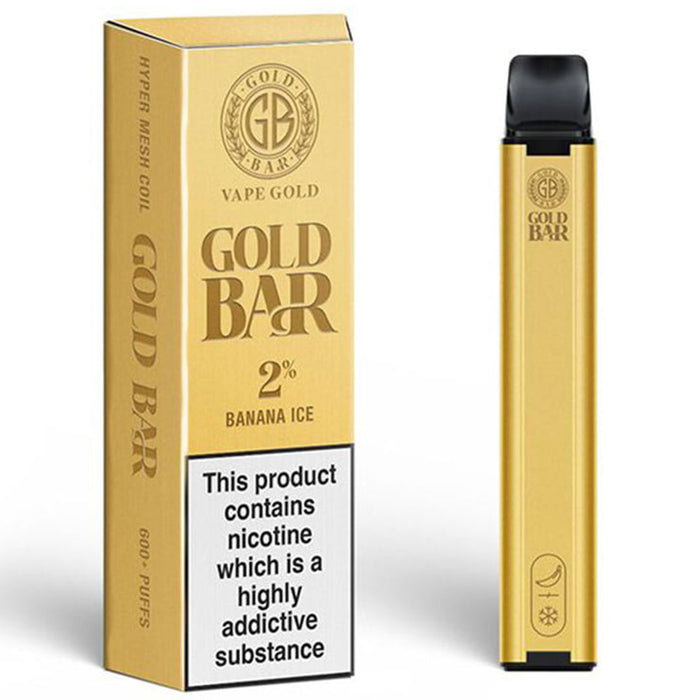 Gold Bar Disposable Vape  Vape Gold Banana Ice 20mg 