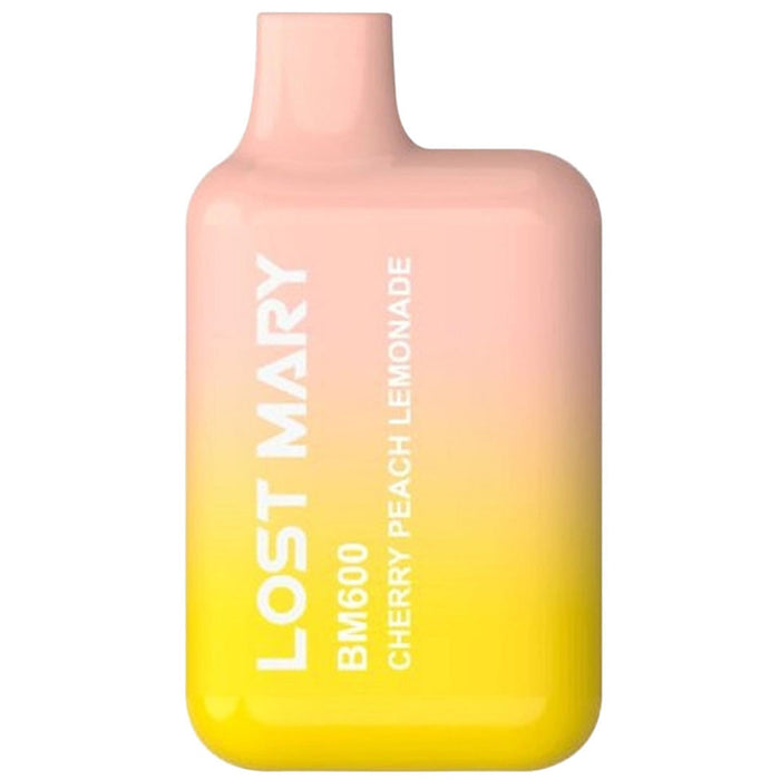 Lost Mary BM600 Disposable Vape 2%  Elf Bar 20mg Cherry Peach Lemonade 