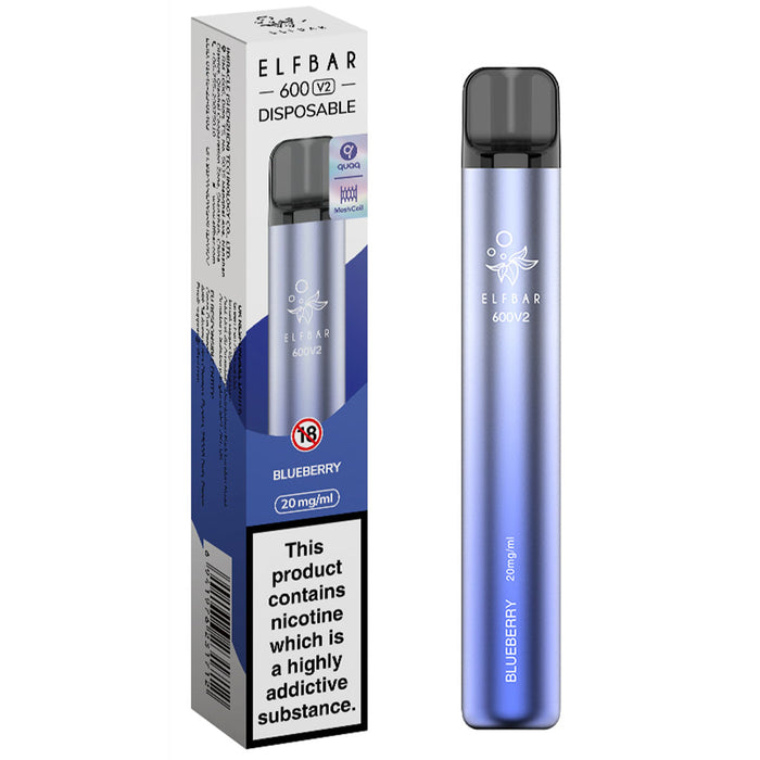 Elf Bar 600 V2 Disposable Vape  Elf Bar Blueberry  