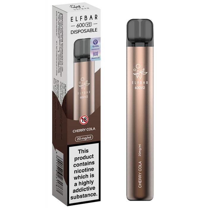 Elf Bar 600 V2 Disposable Vape  Elf Bar Cherry Cola  