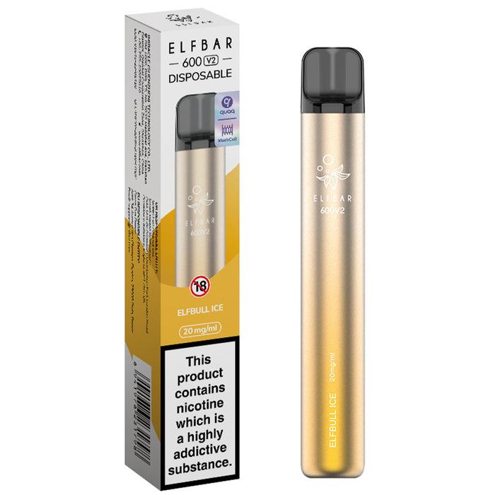 Elf Bar 600 V2 Disposable Vape  Elf Bar Elfbull Ice  