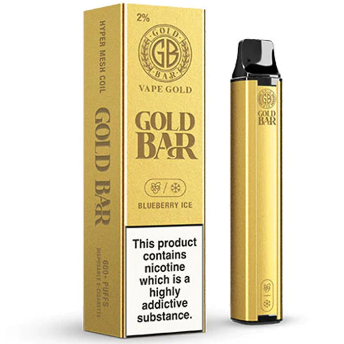 Gold Bar Disposable Vape  Vape Gold Blueberry Ice 20mg 